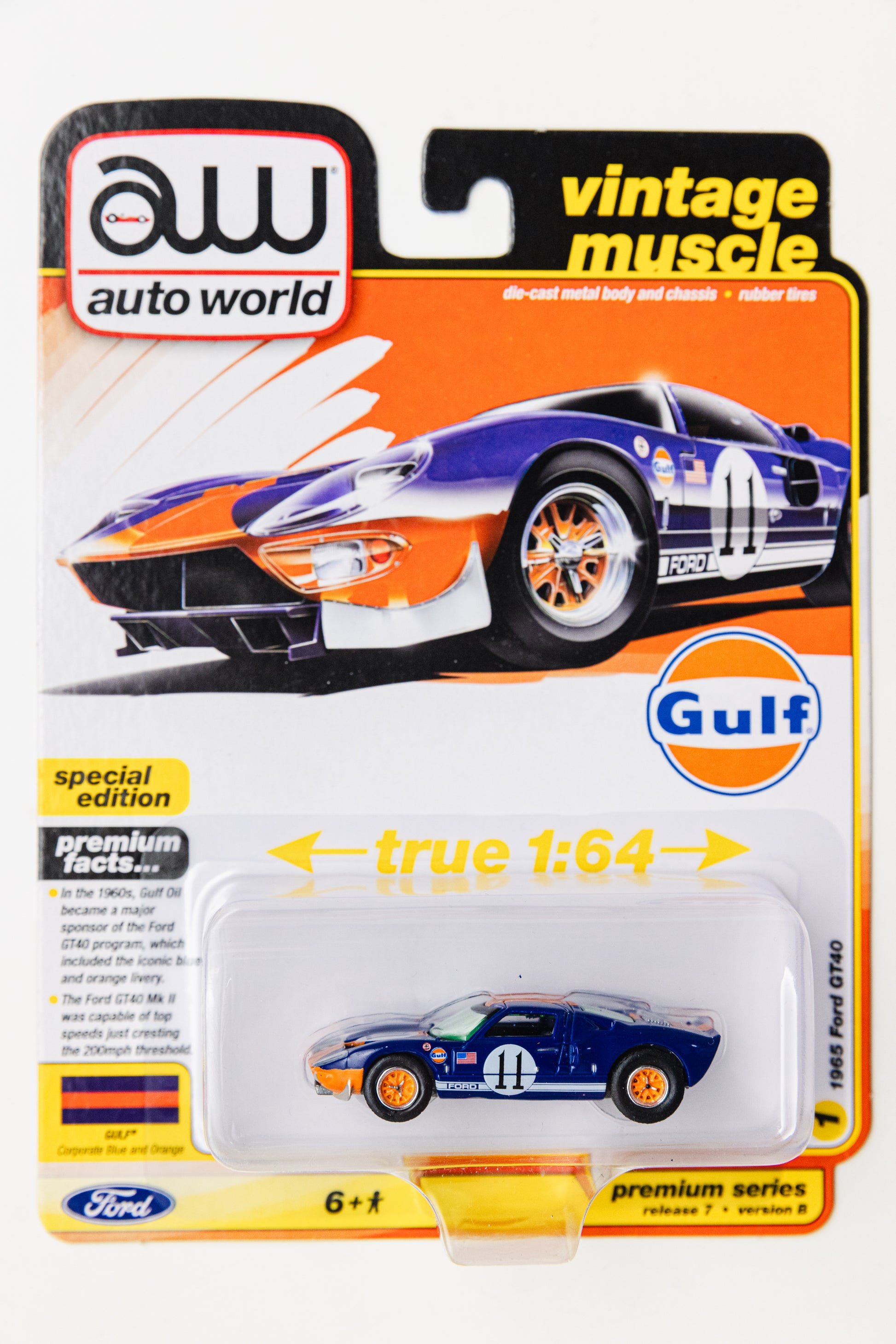 Auto World 1965 Ford GT40 - Vintage Muscle
