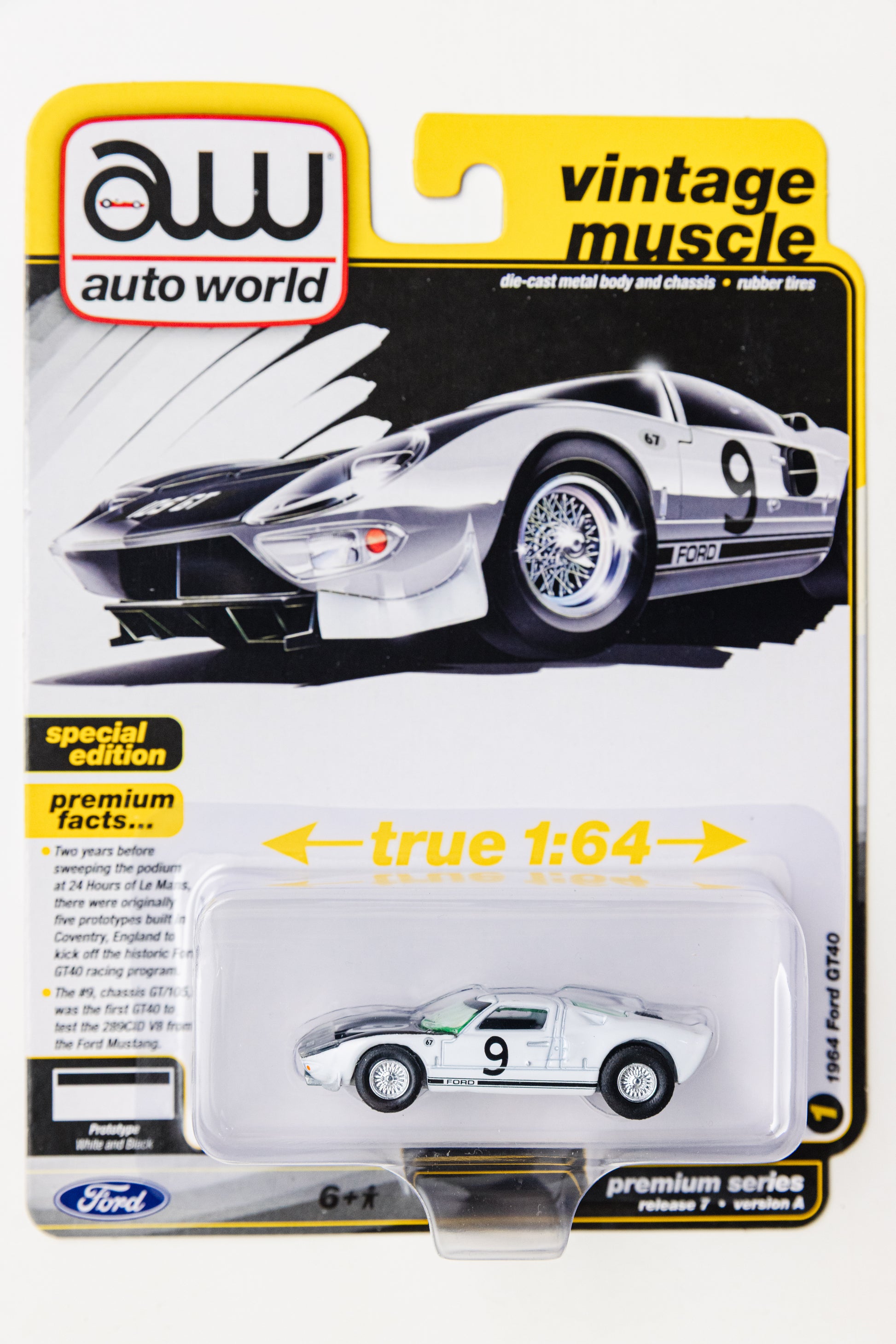 Auto World 1964 Ford GT40 - Vintage Muscle