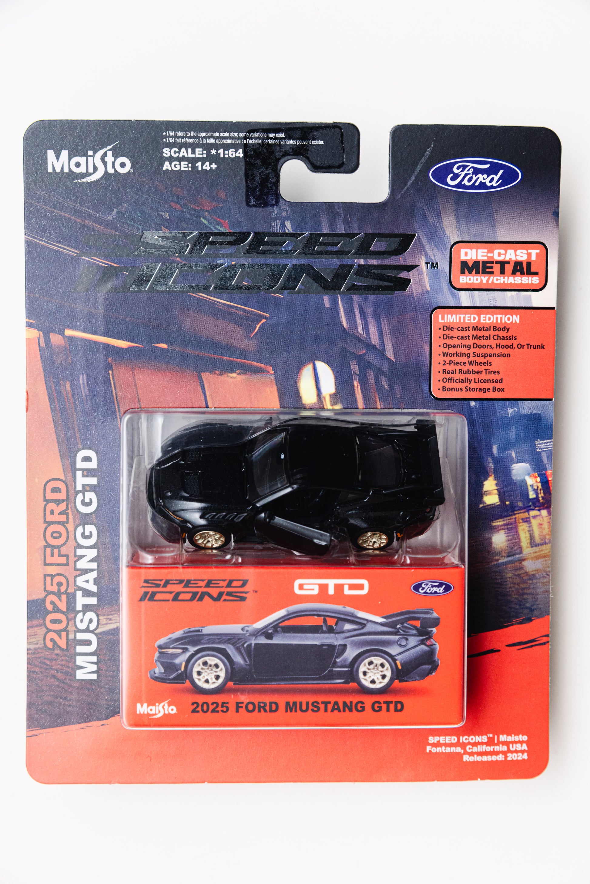 Maisto 2025 Ford Mustang GTD - Speed Icons