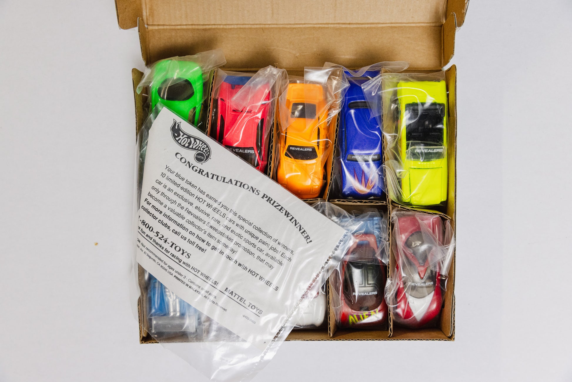Revealers 10 car Prize set