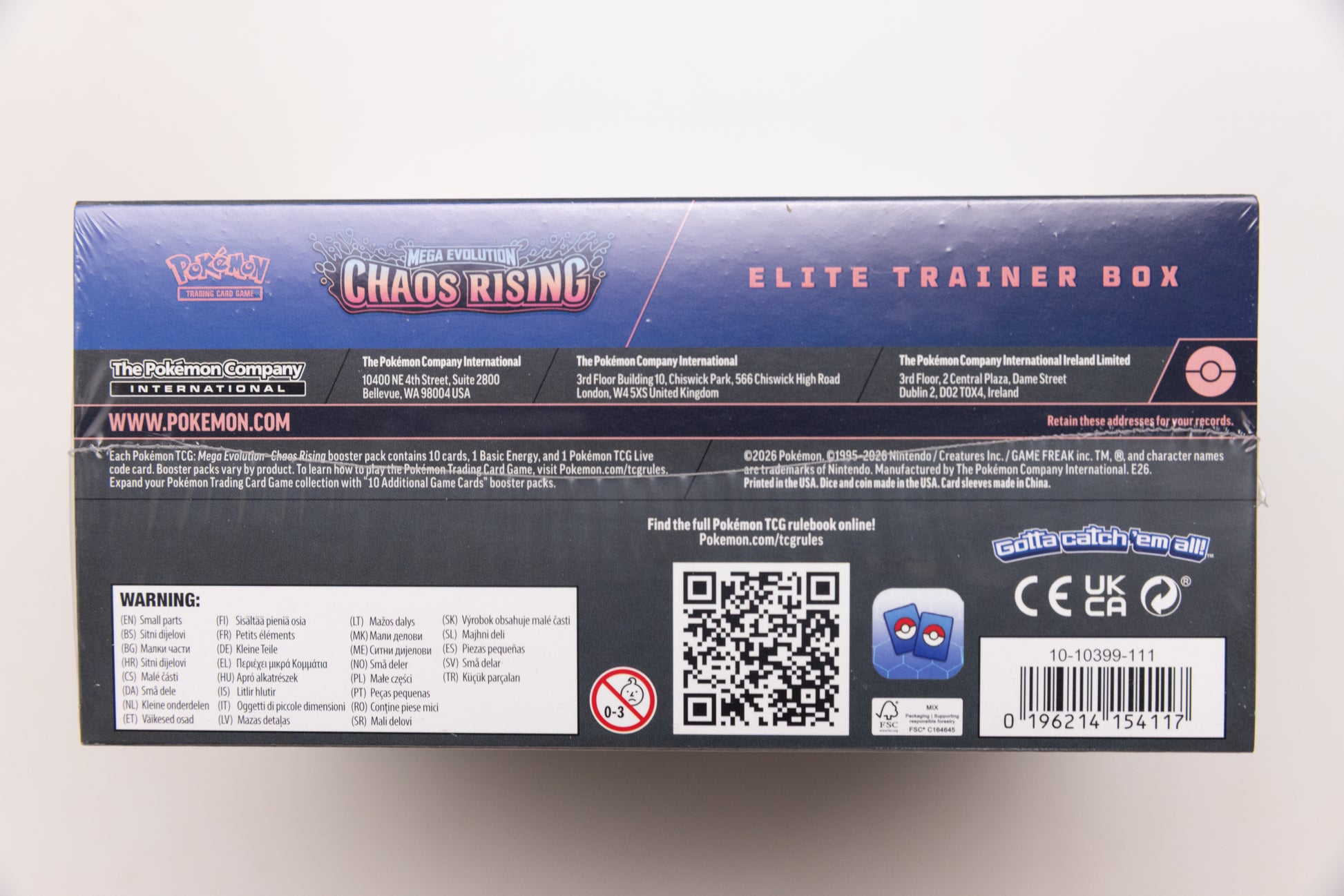 Pokemon TCG - Chaos Rising Elite Trainer Box (SEALED with small tear)