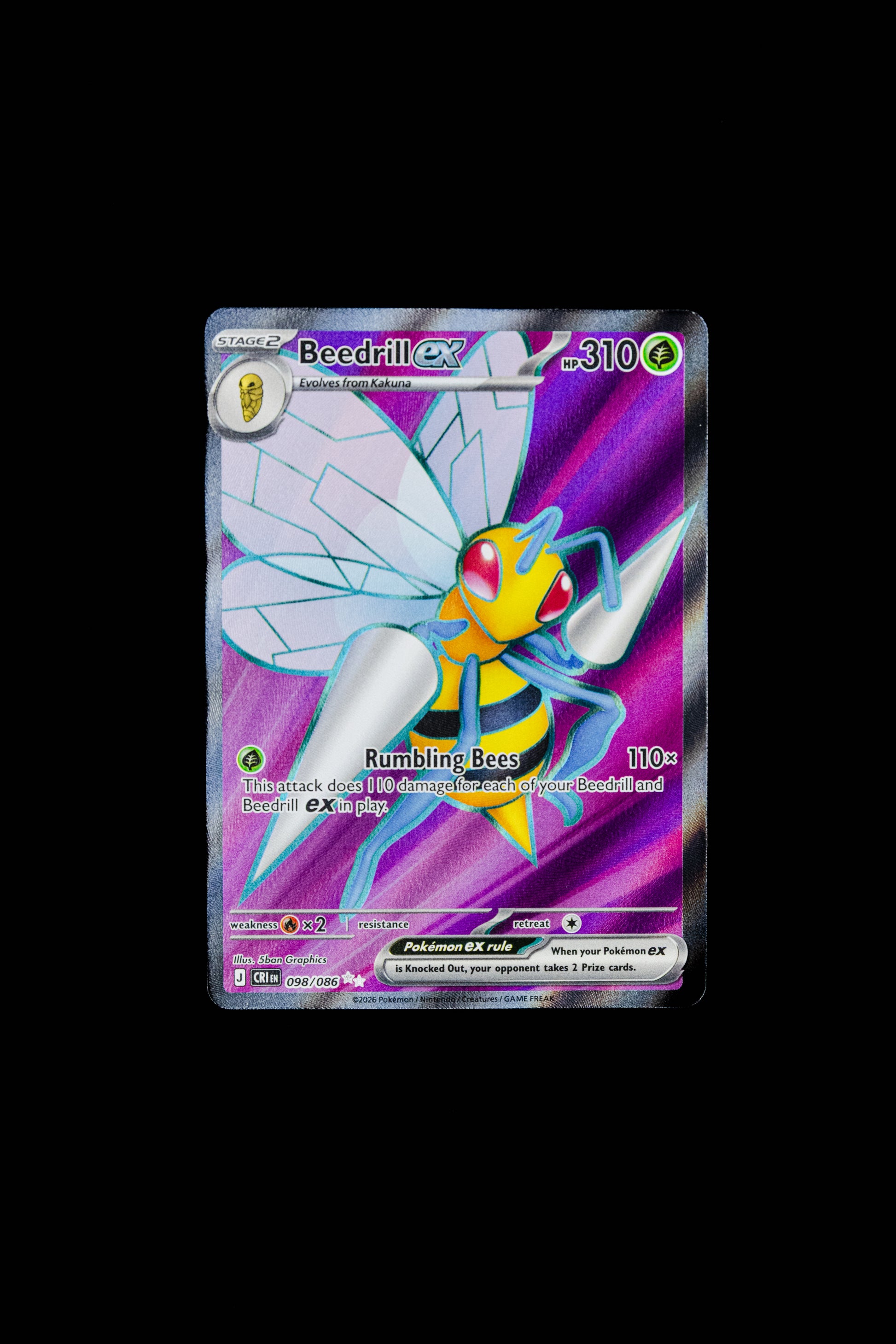 Pokemon TCG Beedrill EX - Chaos Rising 098/086