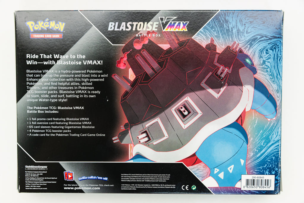 Pokemon TCG - Blastoise VMAX Battle Box (SEALED)