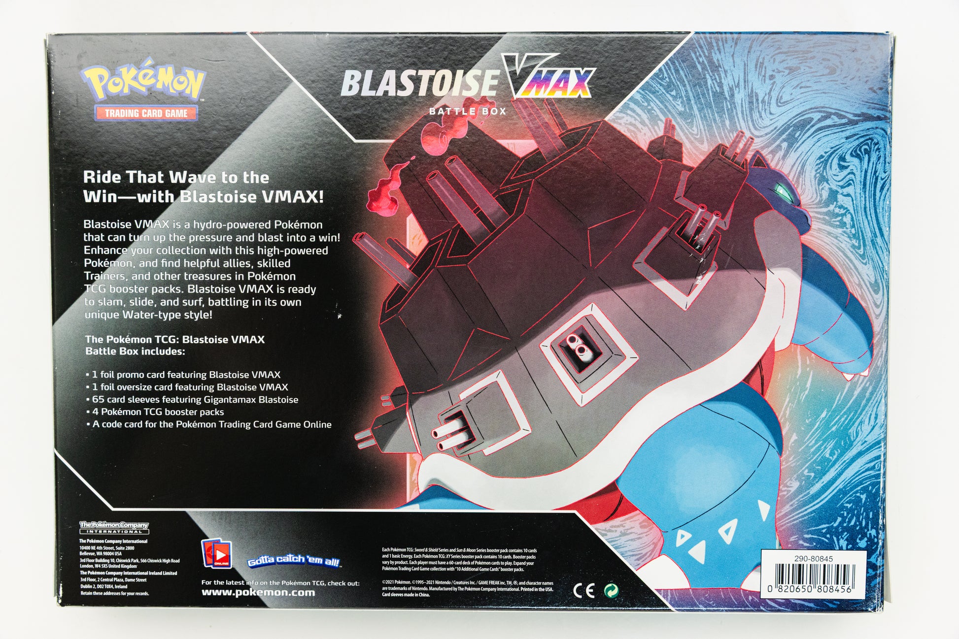 Pokemon TCG - Blastoise VMAX Battle Box (SEALED)