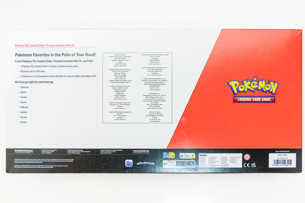 Pokemon TCG - Prismatic Evolutions Mini Tin 8 Pack (SEALED)