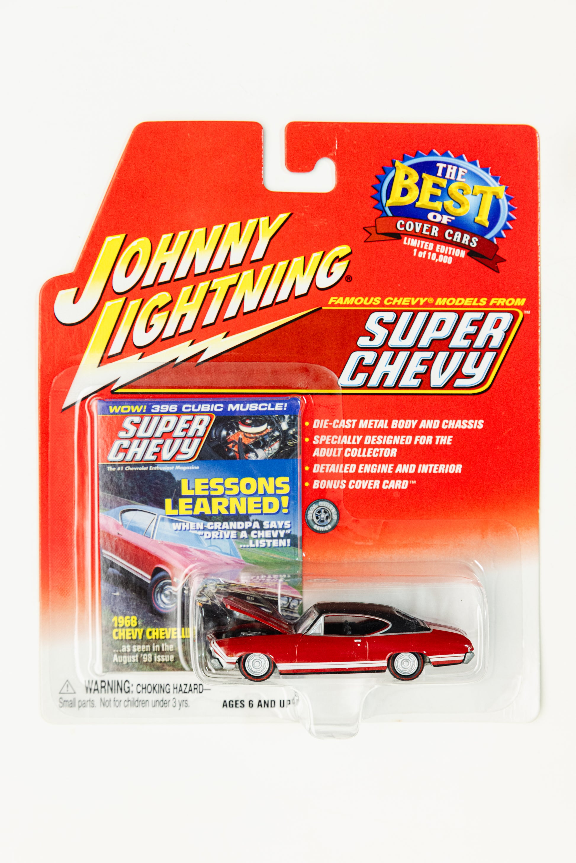 Johnny Lightning 1968 Chevy Chevelle SS- Super Chevy (Bent Corners)