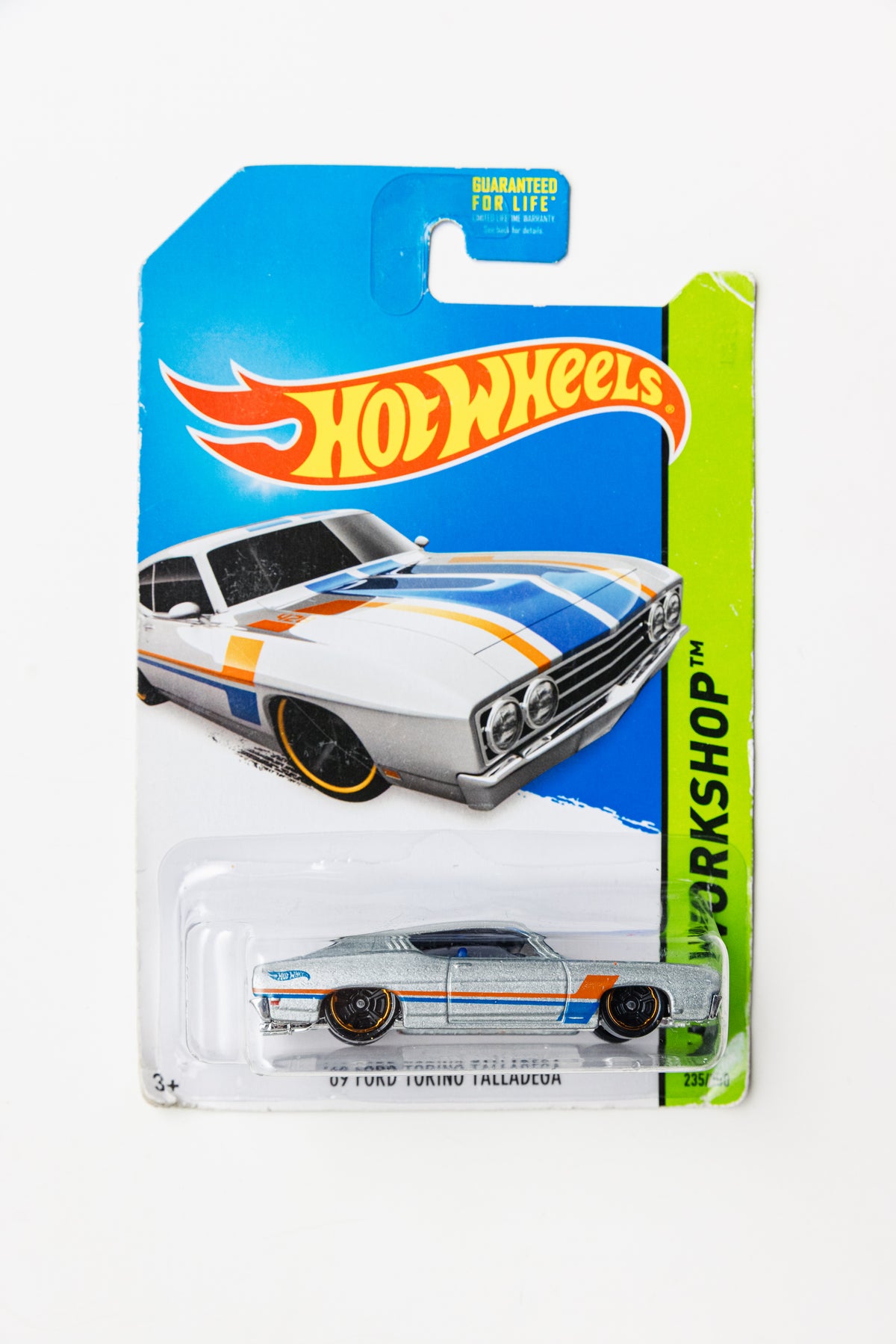 '69 Ford Torino Talladega - HW Workshop (Damaged Card)