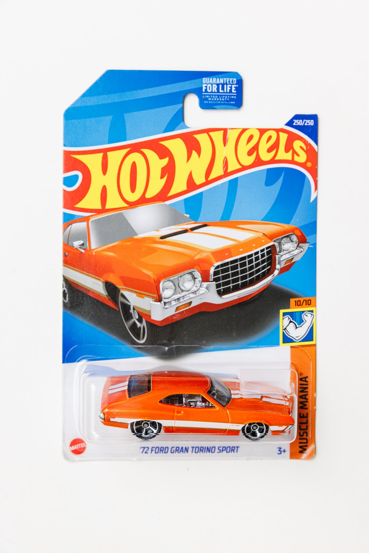'72 Ford Gran Torino Sport - Muscle Mania (Damaged Card)