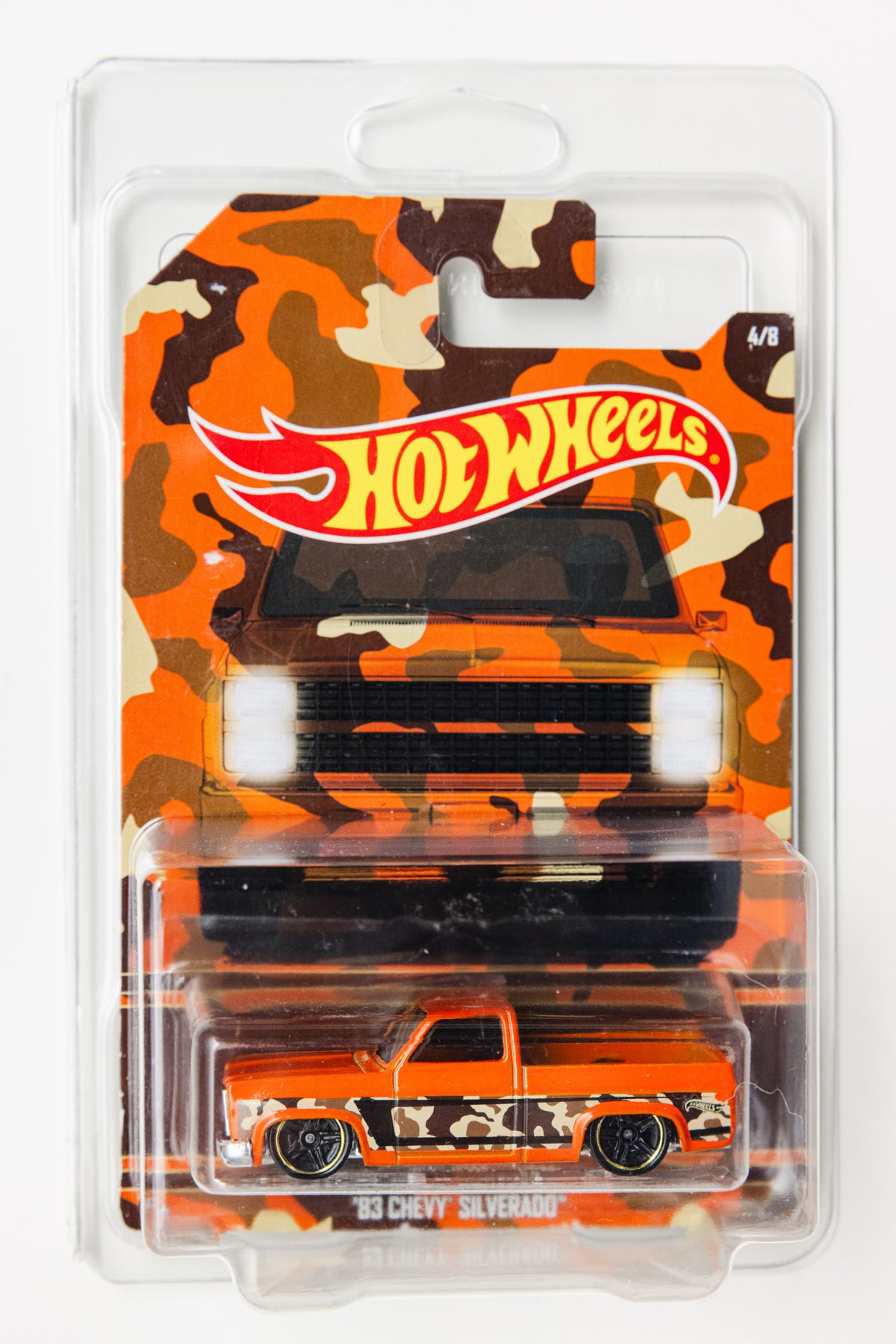 Camo Series '83 Chevy Silverado (ERROR) - 4/8 (Damaged Blister+Card)