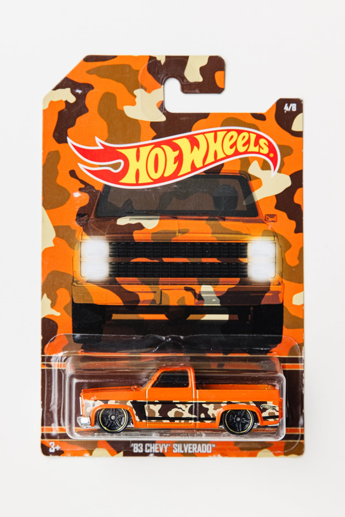 Camo Series '83 Chevy Silverado (ERROR) - 4/8 (Damaged Blister+Card)