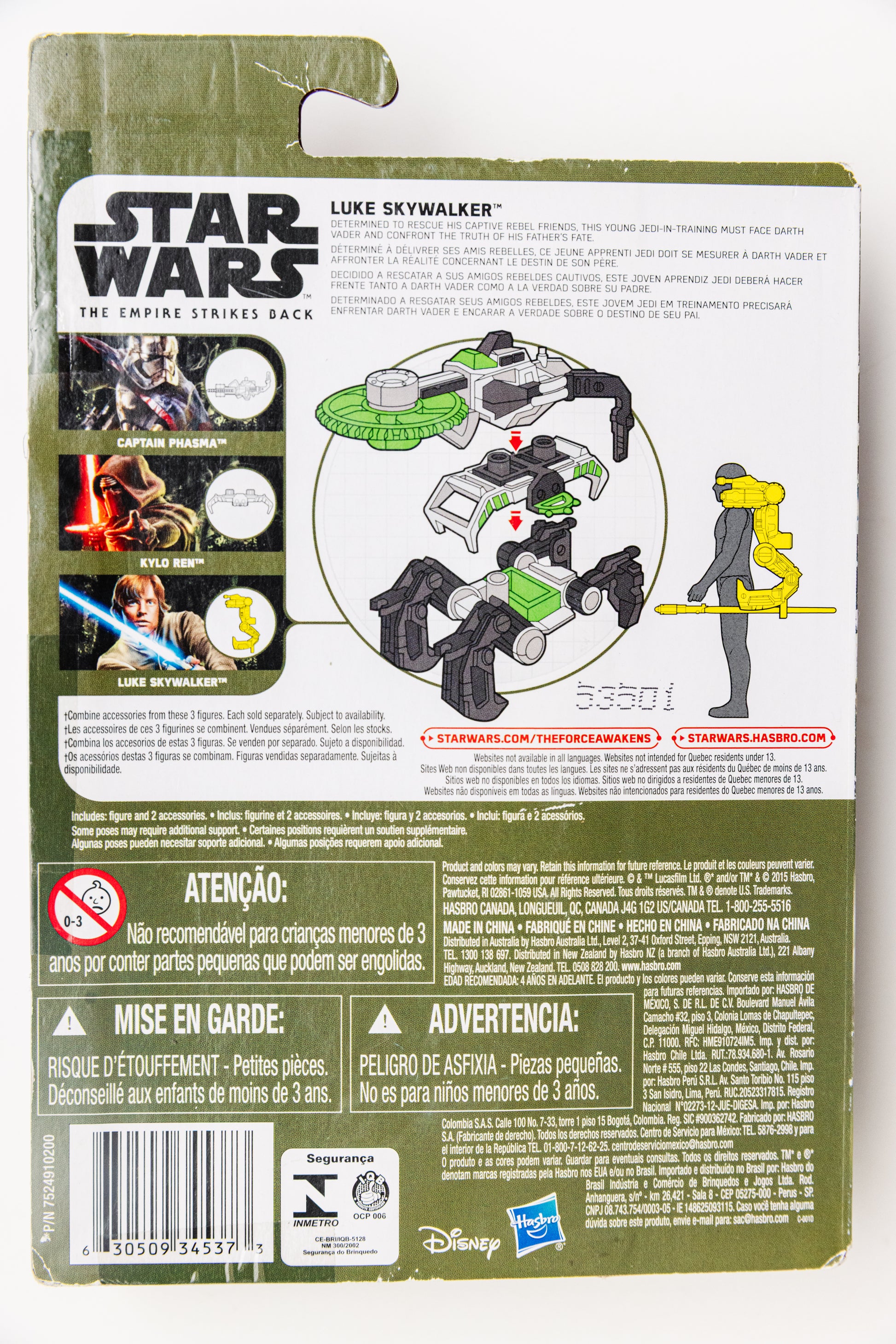 Star Wars Luke Skywalker - Force Awakens Hasbro (Damaged Card)