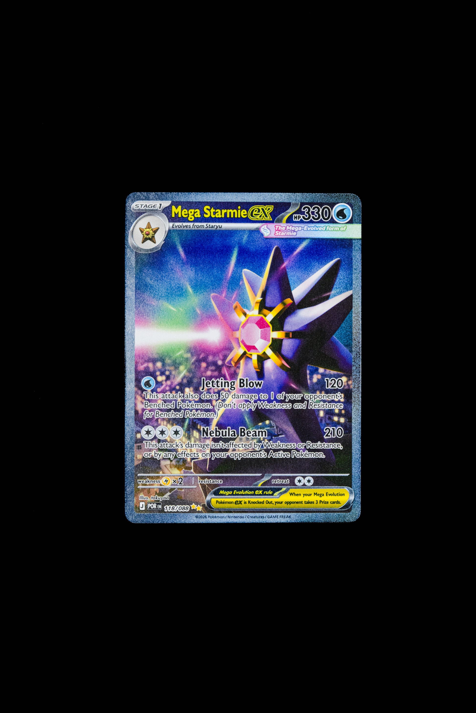 Pokemon TCG Mega Starmie EX - Perfect Order 118/088