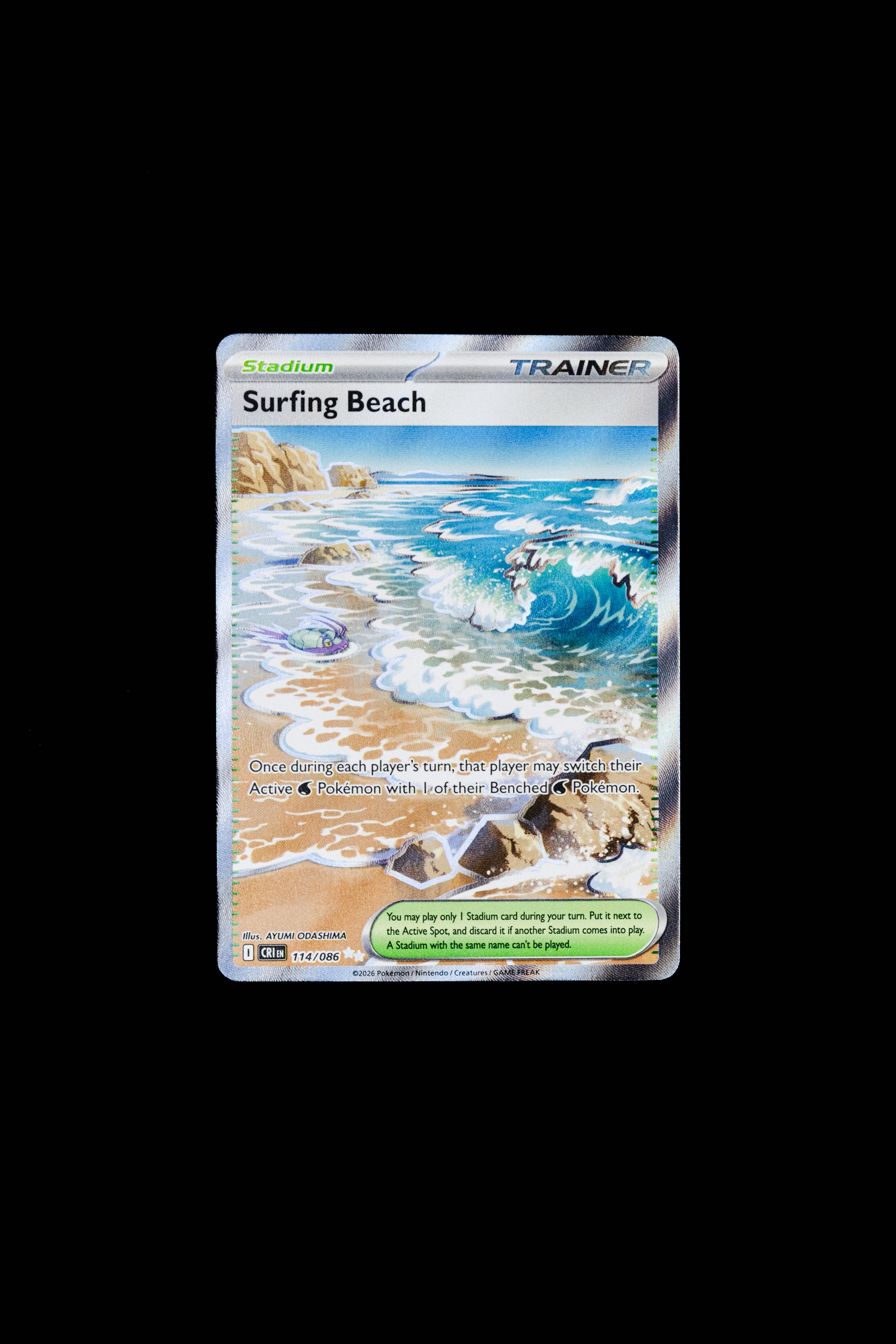 Pokemon TCG Surfing Beach - Chaos Rising 114/086