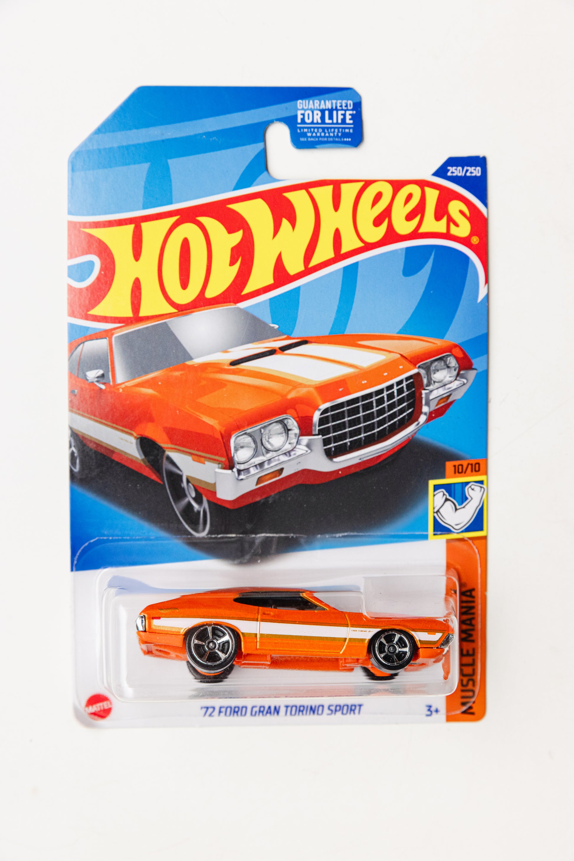 '72 Ford Gran Torino Sport - Muscle Mania (Damaged Card)