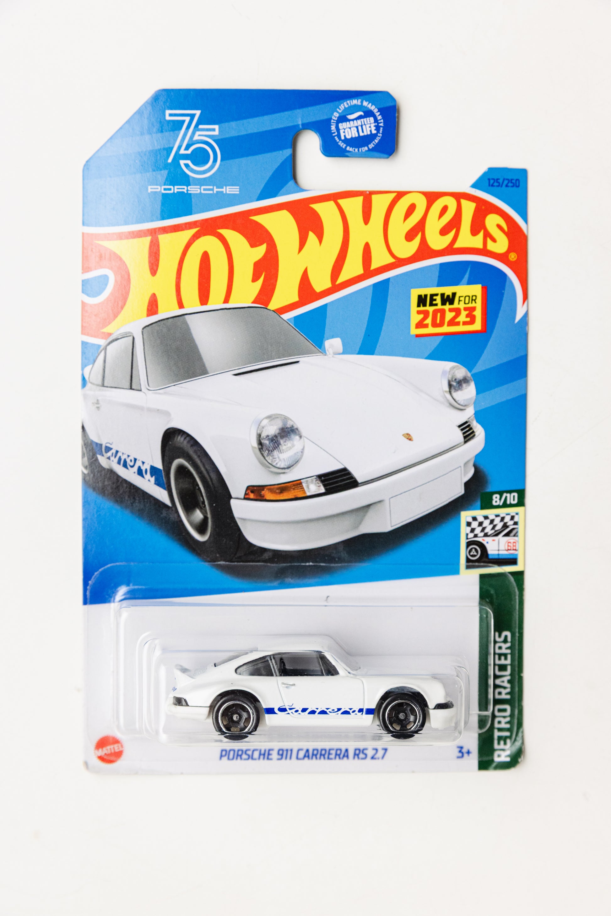 Porsche 911 Carrera RS 2.7 - Retro Racers (Damaged Card)