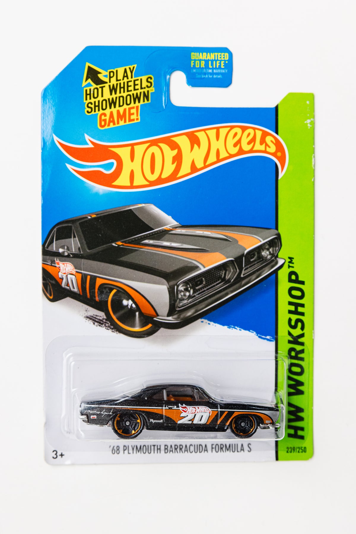'68 Plymouth Barracuda Formula S - HW Workshop (Damaged Card)