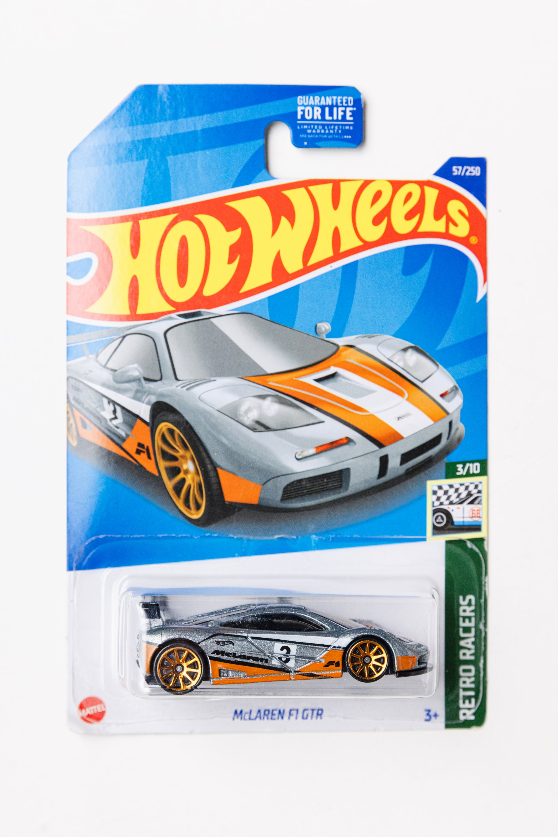 McLaren F1 GTR - Retro Racers (Damaged Card)