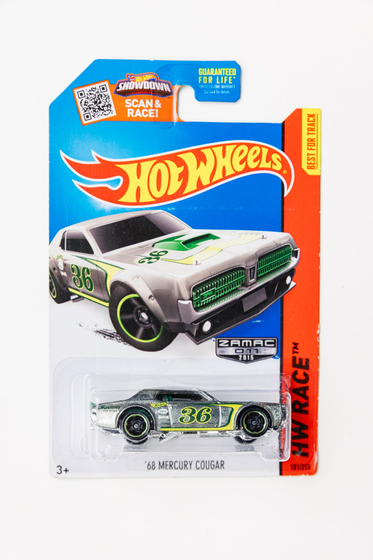 '68 Mercury Cougar ZAMAC - HW Race (Damaged Card)
