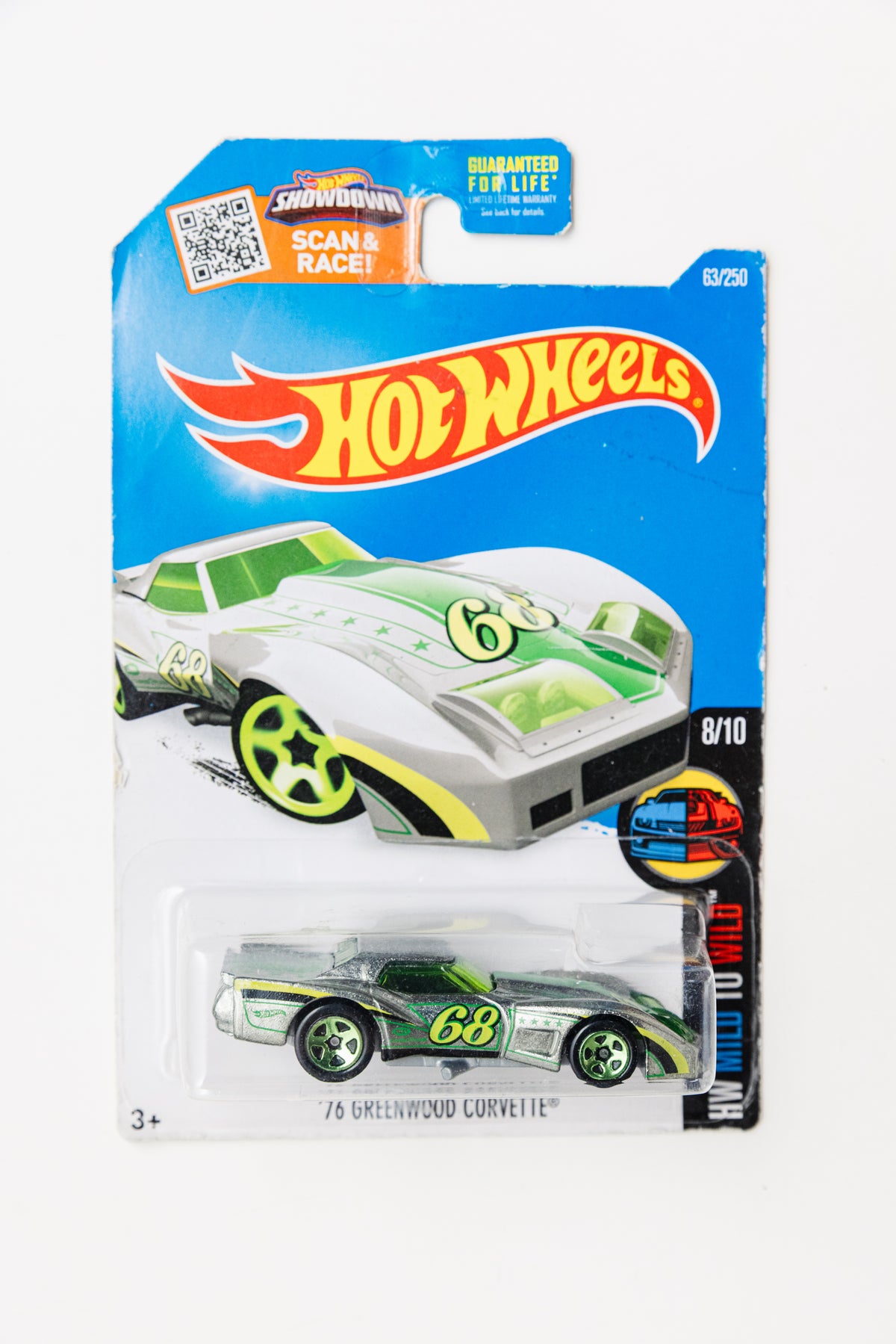 '76 Greenwood Corvette ZAMAC - HW Mild to Wild (Damaged Card)