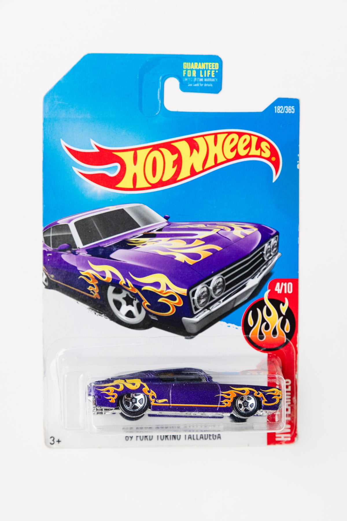 '69 Ford Torino Talladega - HW Flames (Damaged Card)