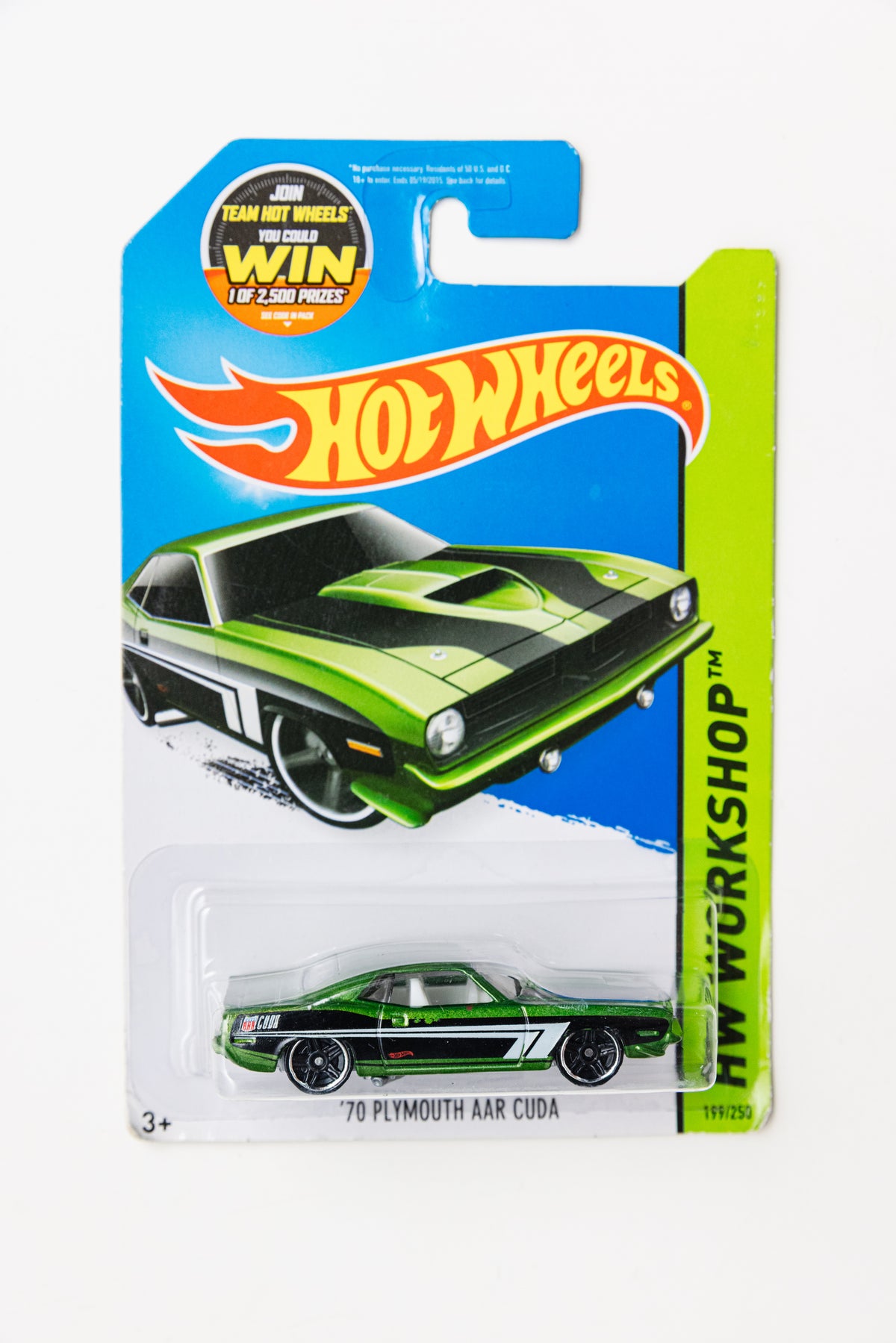 '70 Plymouth AAR Cuda - HW Workshop (Damaged Blister+Card)
