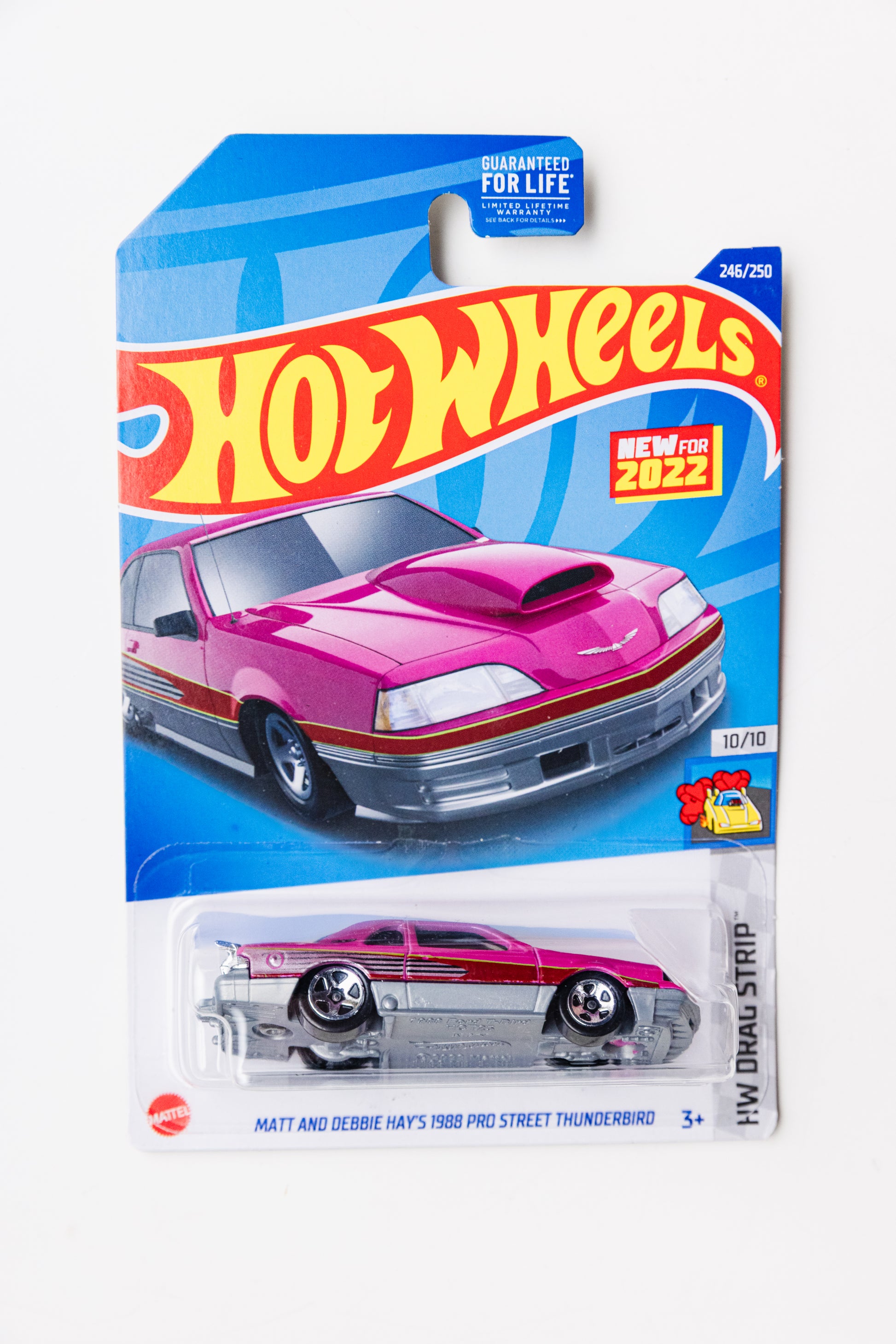Matt And Debbie Hay's 1988 Pro Street Thunderbird - HW Drag Strip (Damaged Card)