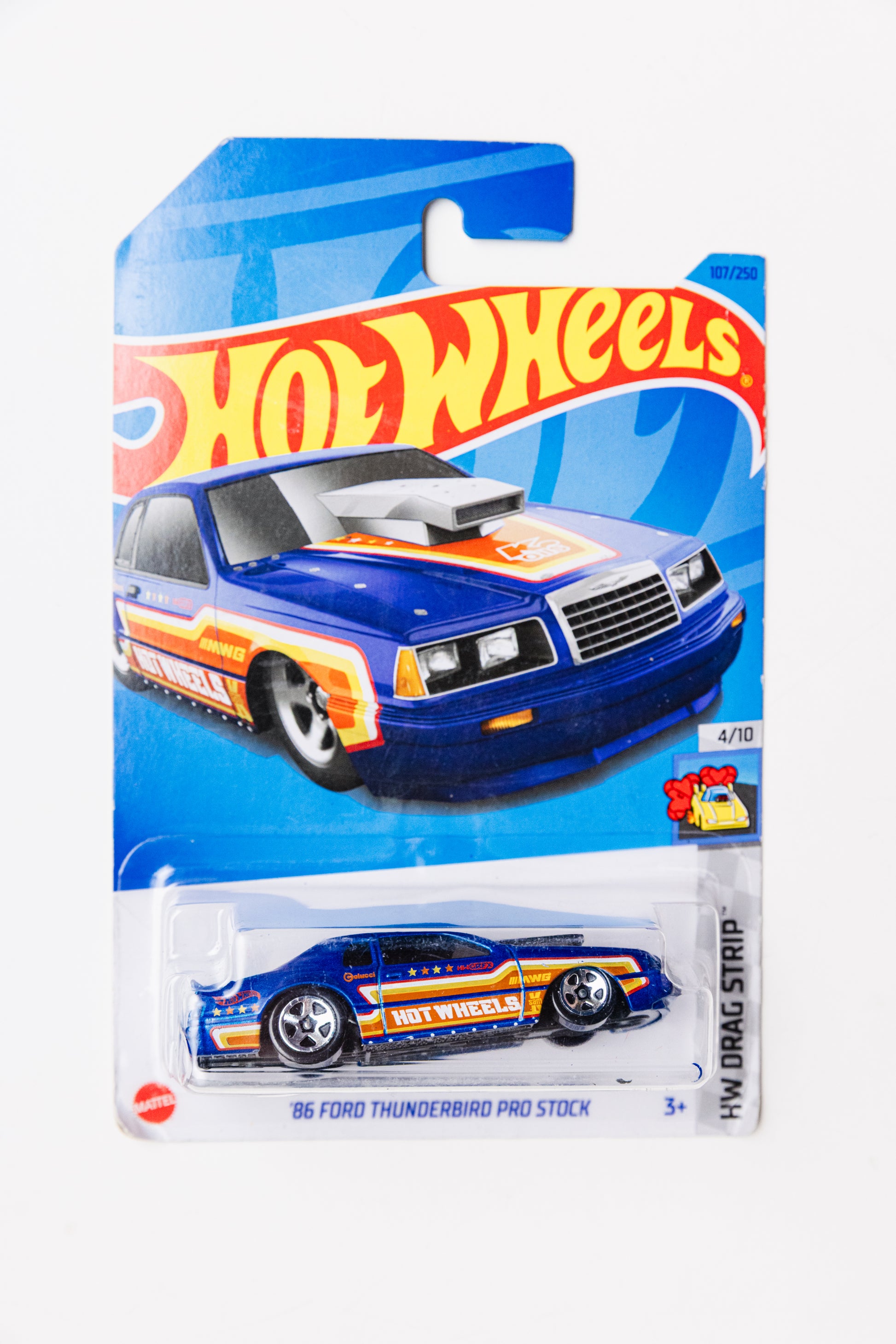 '86 Ford Thunderbird Pro Stock - HW Drag Strip (Damaged Blister+Card)