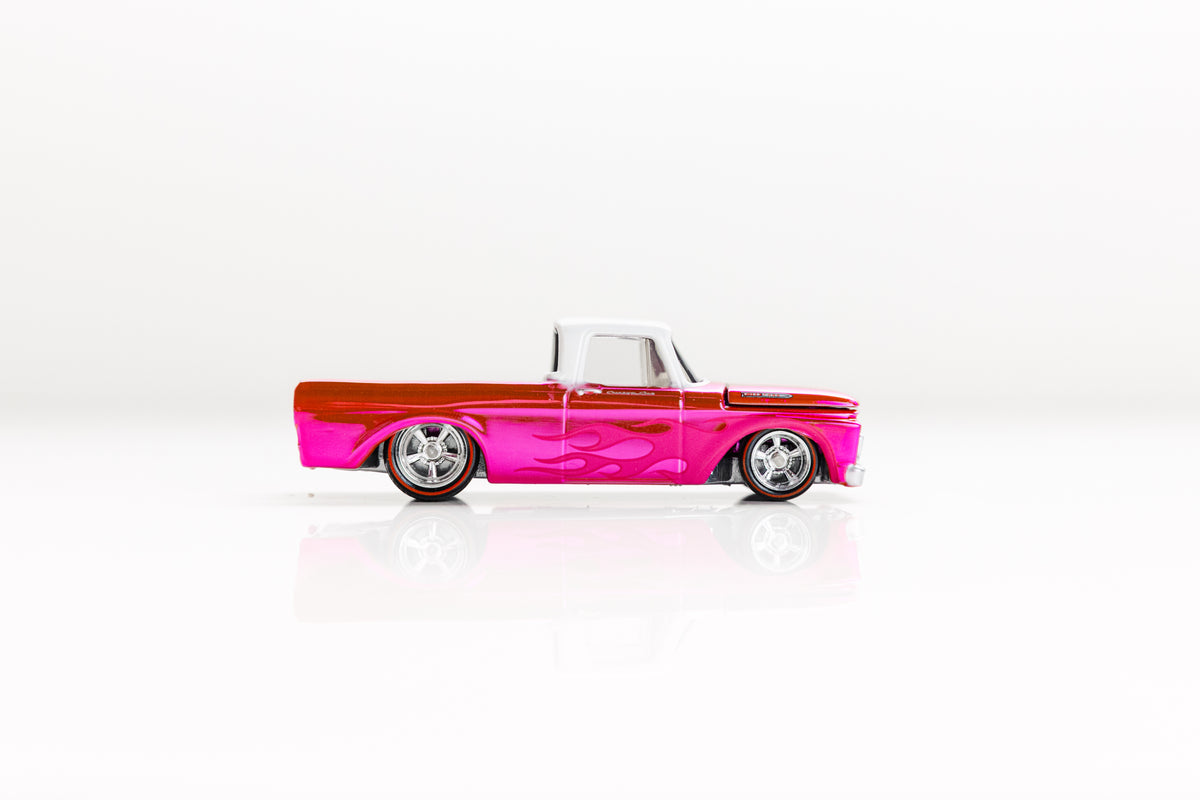 LOOSE 1962 Ford F100 - Red Line Club Pink