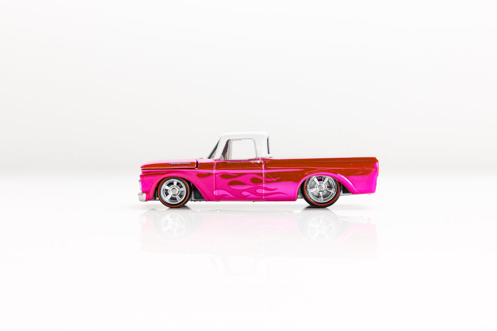 LOOSE 1962 Ford F100 - Red Line Club Pink