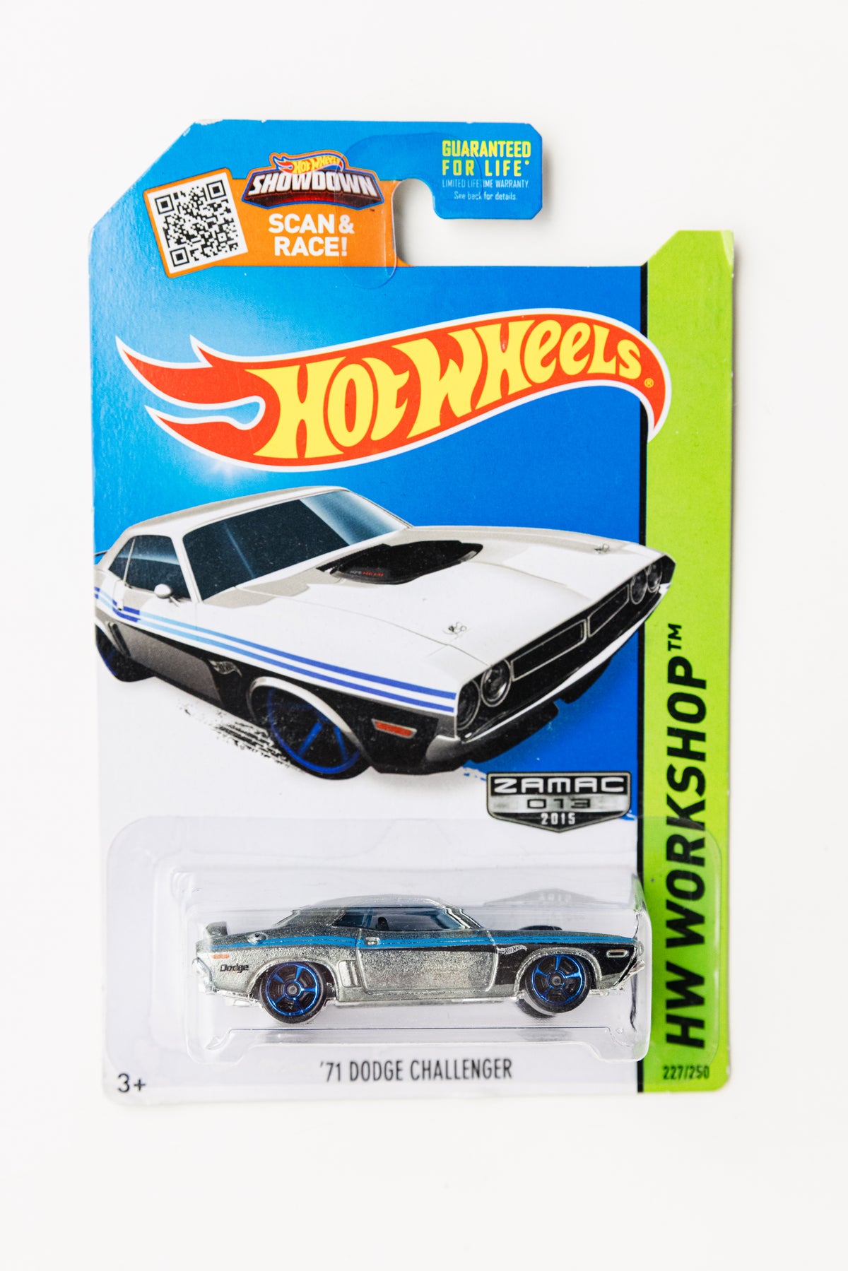 '71 Dodge Challenger ZAMAC - HW Workshop (Damaged Card)