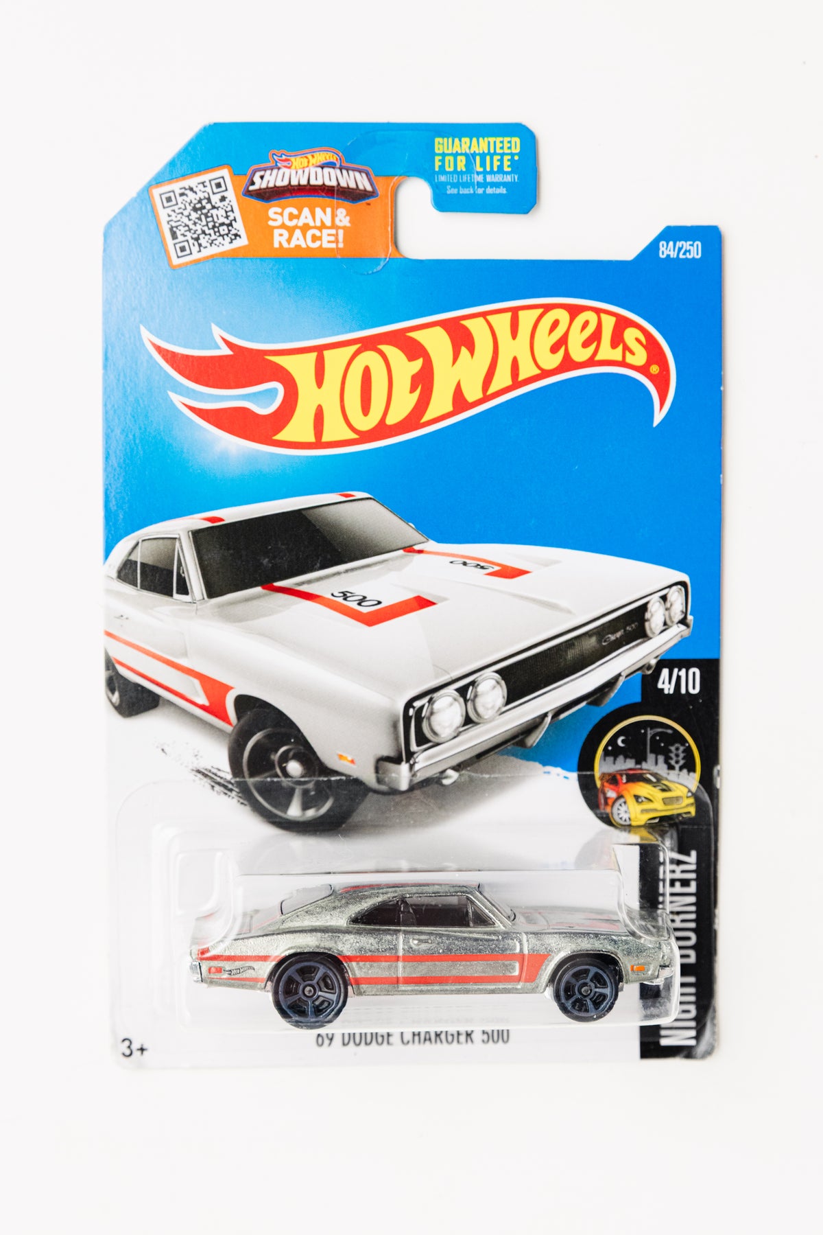 '69 Dodge Charger 500 ZAMAC - Night Burnerz (Damaged Card)
