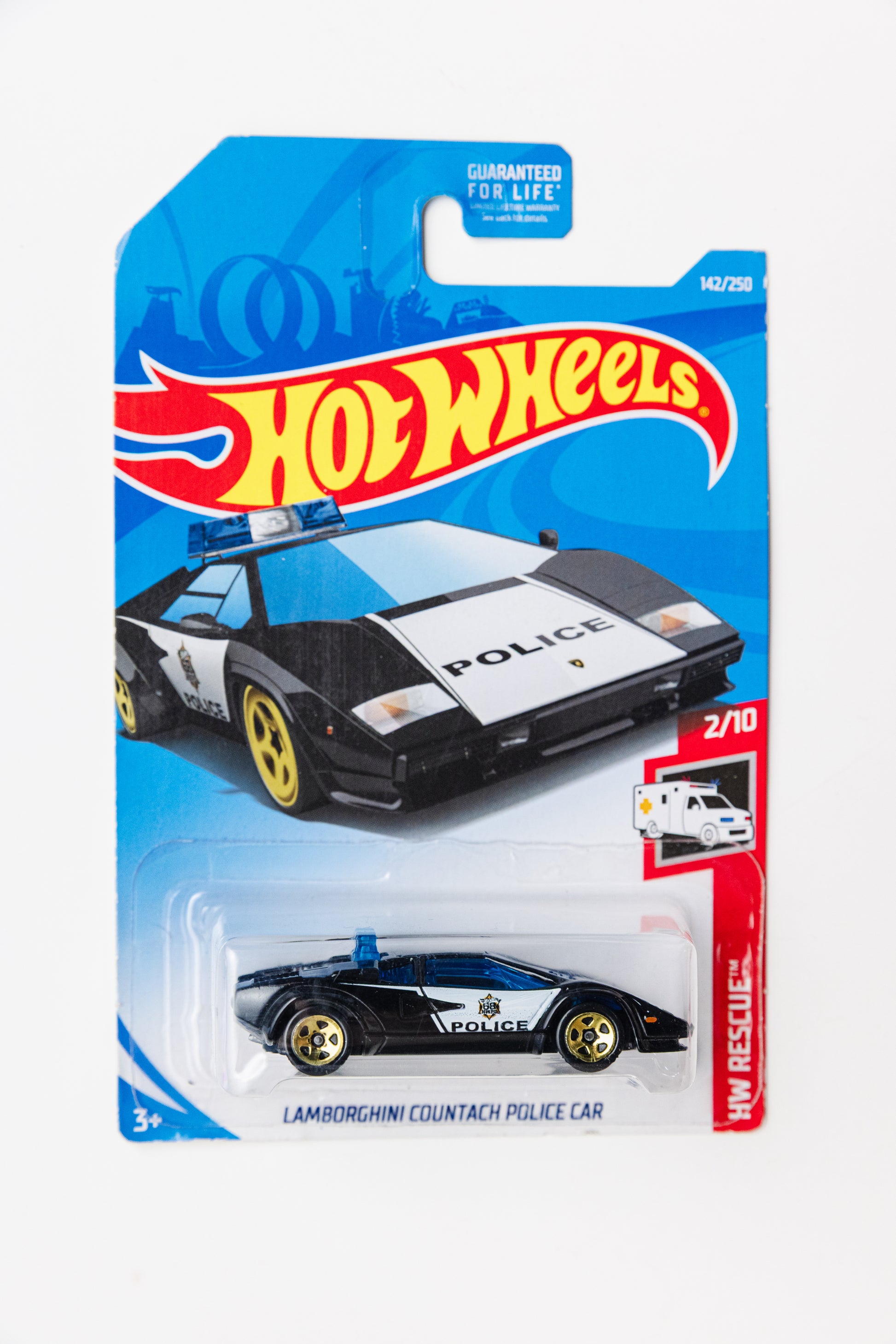 Lamborghini Countach Police Car - HW Rescue (Soft Corners)