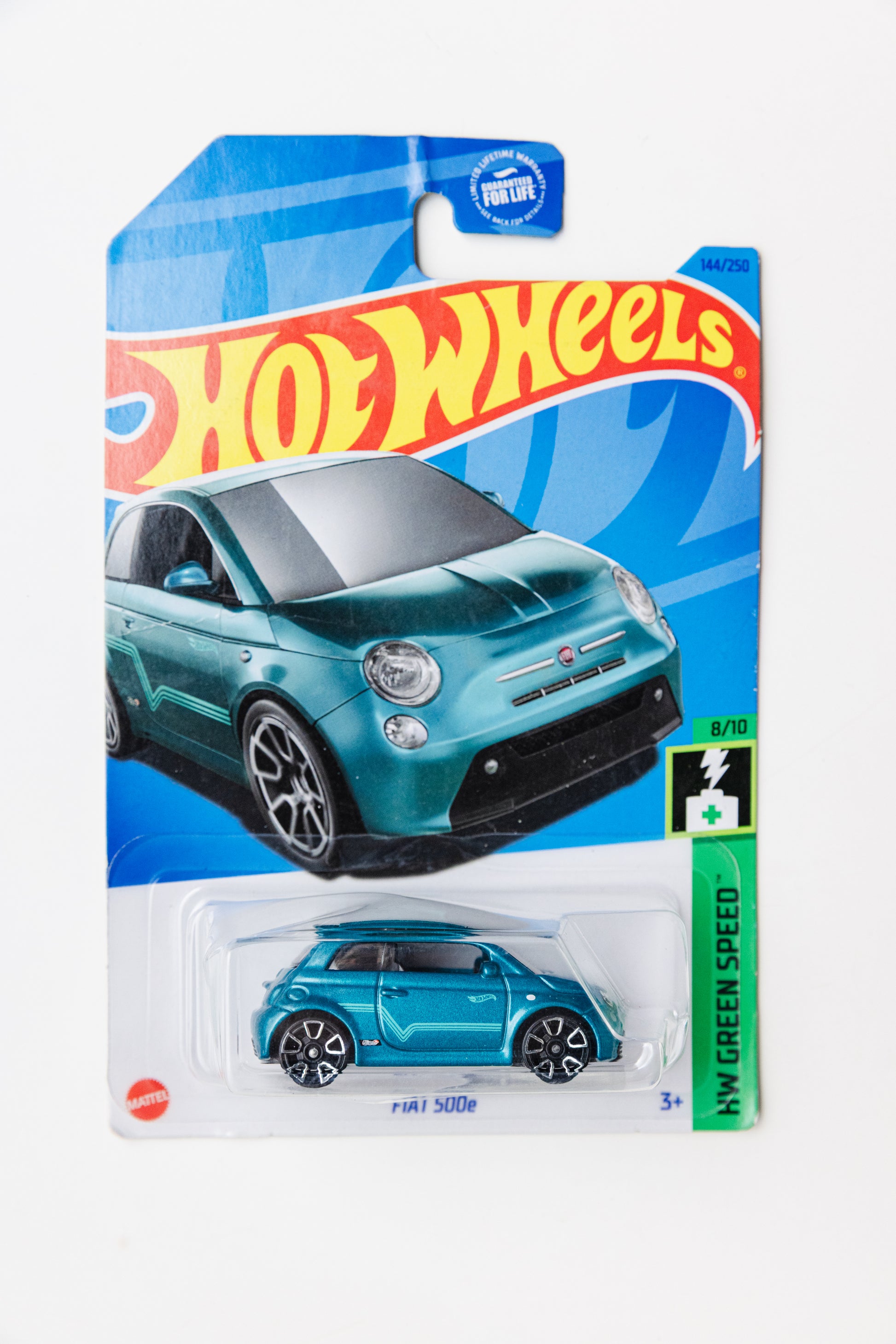 Fiat 500E - HW Green Speed (Damaged Blister+Card)