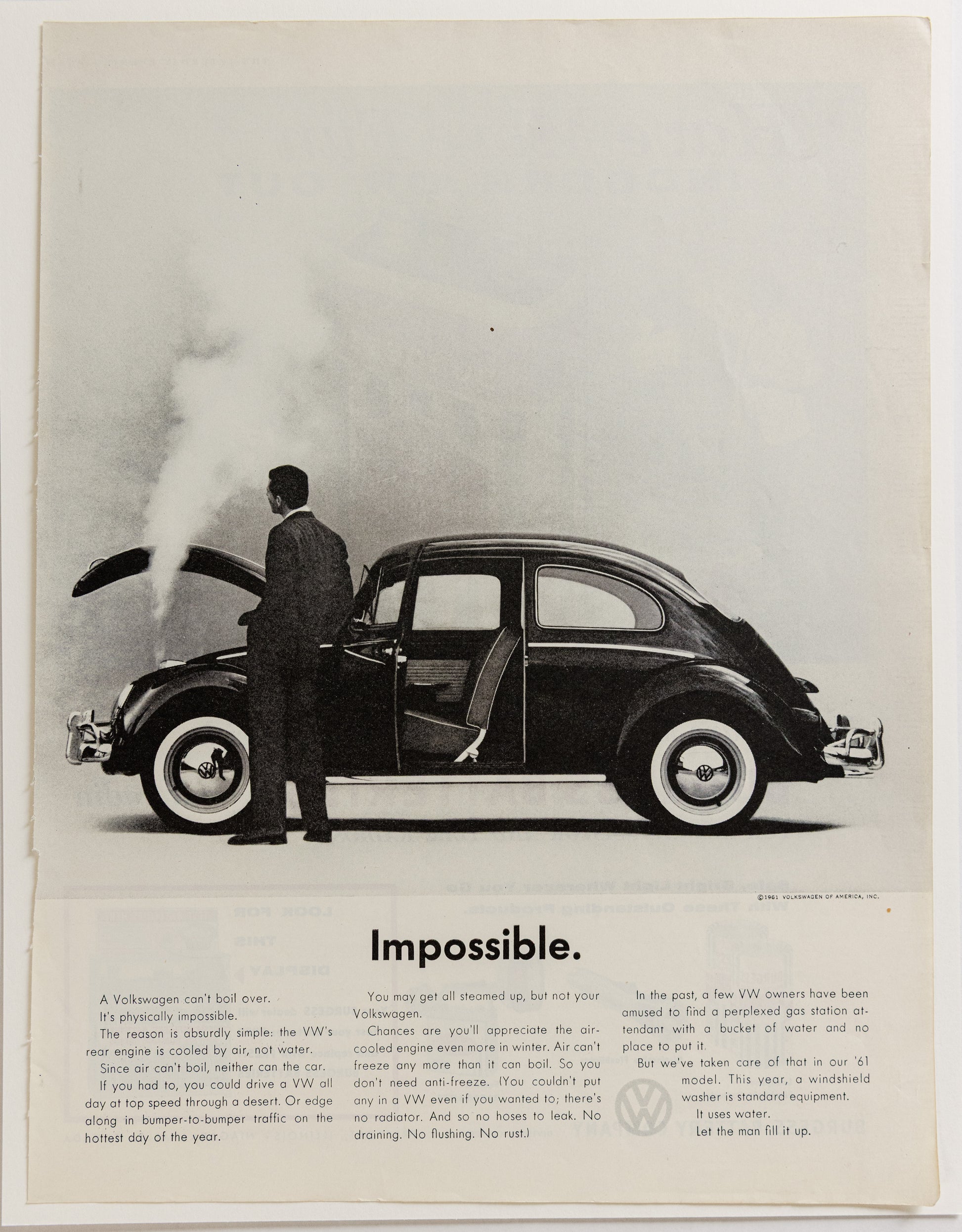 Vintage Ad - VW Beetle (Impossible)