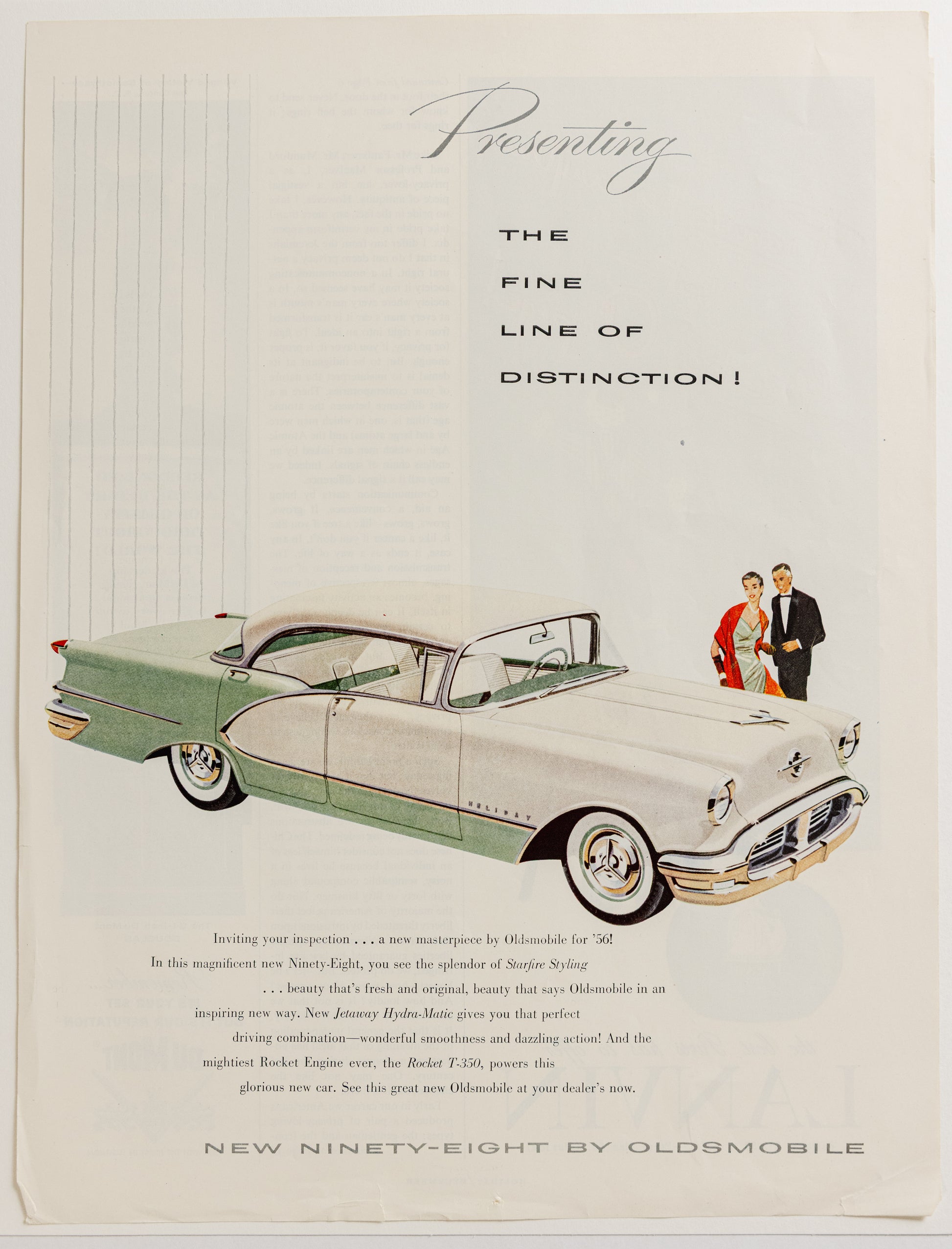 Vintage Ad - Oldsmobile 98