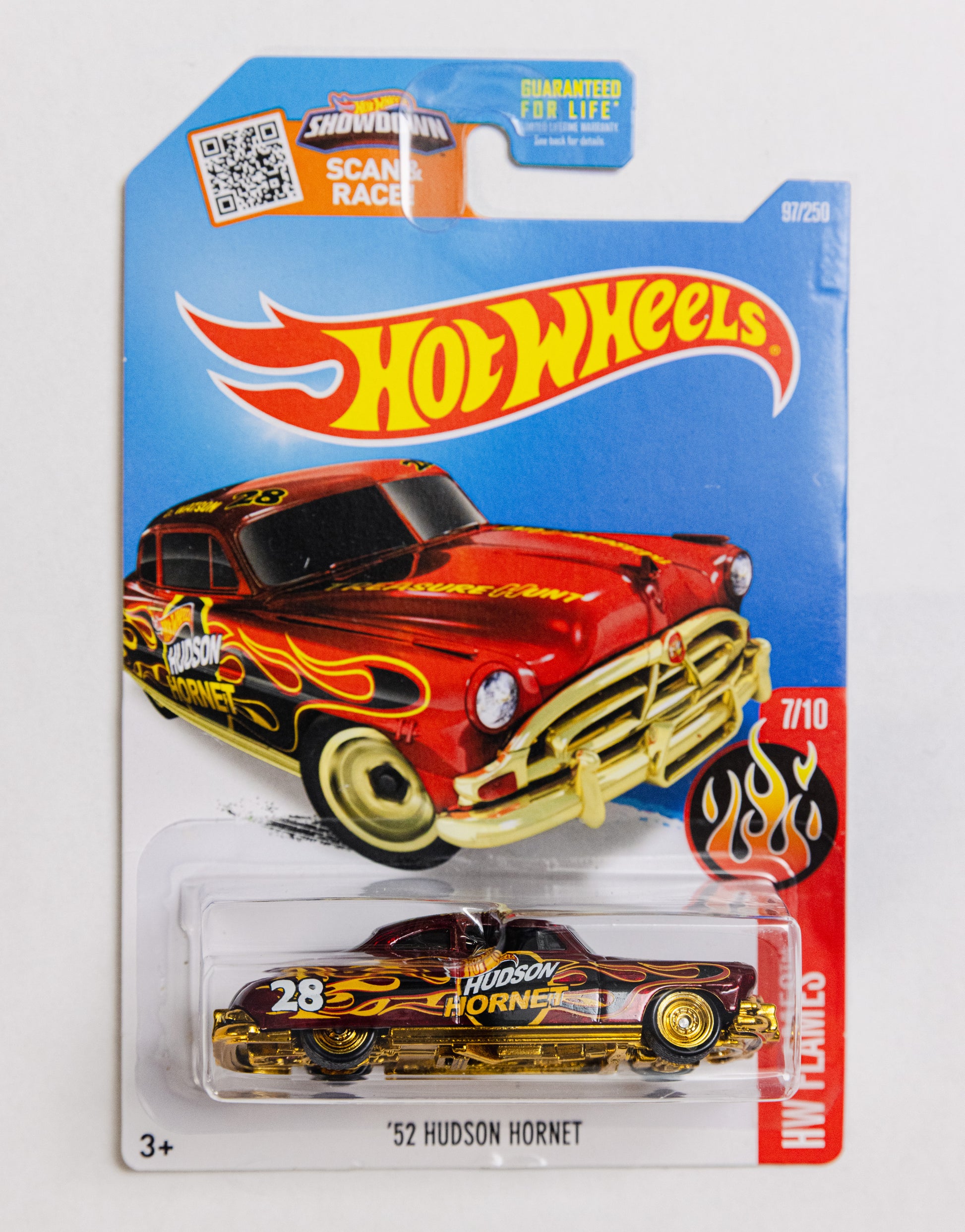 '52 Hudson Hornet - HW Flames SUPER TREASURE HUNT (Damaged Card)