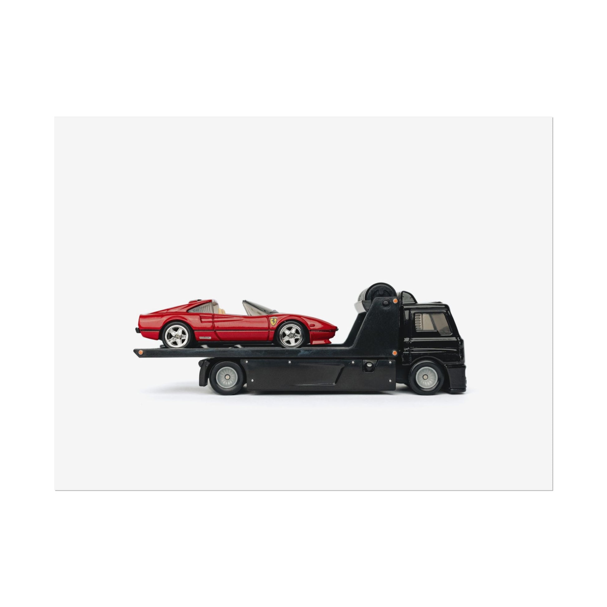 Ferrari Red Vintage Super Car Poster - Toy Photography Print